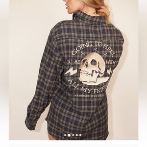 ALF Embroidered Flannel size SMALL